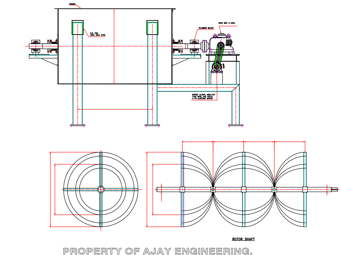 Ribbon blender - Ajay Engineering